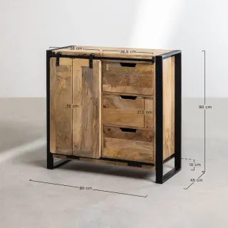 Aparador Industrial Mango y Metal