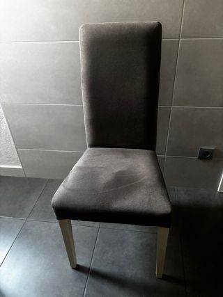 Sillas de comedor tela y madera