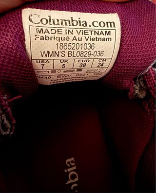 Zapatillas Columbia senderismo trekking