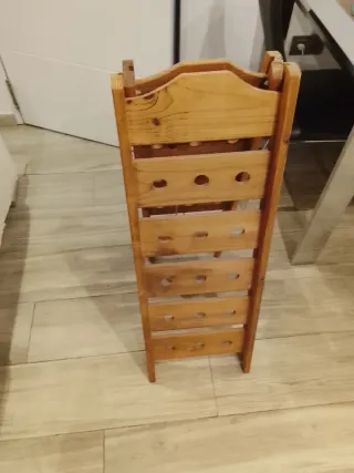 Botellero de madera