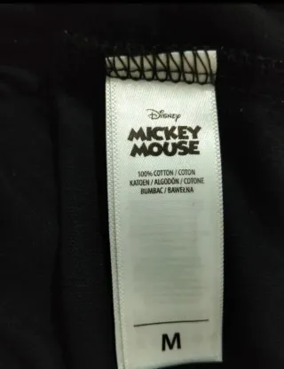 Camiseta Mickey Mouse Brillante Disney Negra