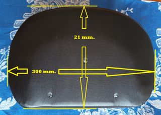 Respaldo Moto Negro Nuevo Sin Usar