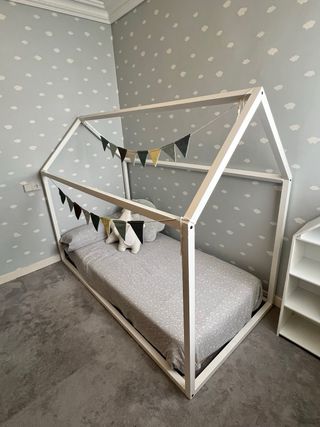 Cama Montessori laca Blanca