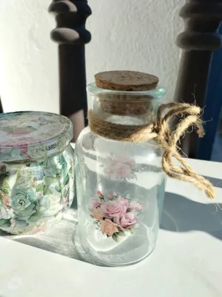 Lote 3 Botes Decorados a mano