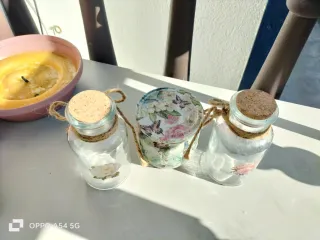 Lote 3 Botes Decorados a mano