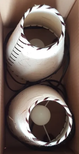 Dos lámparas mesita de noche