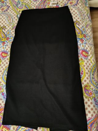 Falda Zara Talla L Negra Nueva con Etiquetas