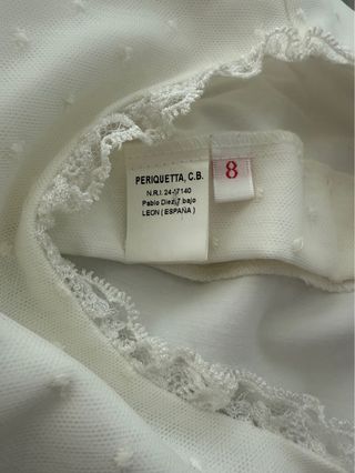 Vestido 1 comunion plumeti  Periquetta  talla 8.