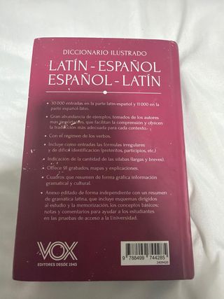 Diccionario ilustrado latín-español/ español-latín