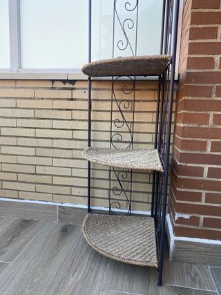 Estantería Rústica Esquinera Plegable