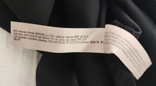 Falda negra de tubo de Massimo Dutti, 36