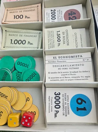 Juego de mesa Finanzas Rosello años 60 completo