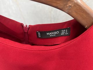 Vestido rojo manga larga