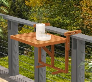 Mesa Balcón Plegable Madera