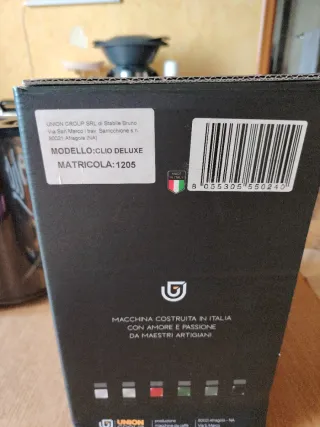 Macchinetta caffè Clio Deluxe nera