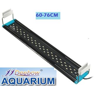 Pantalla 60 -70 cm acuario pecera led azul/blanco