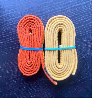 2 Cinturones Judo: Amarillo, Amarillo/Naranja NIÑO