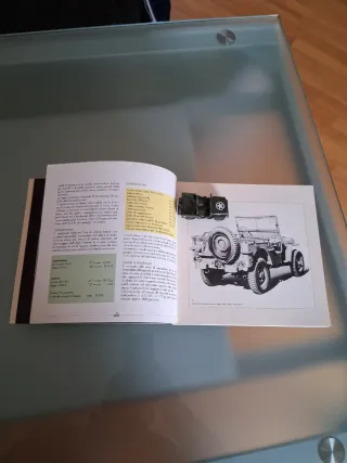 Libro + modellino originale jeep in metallo1/43