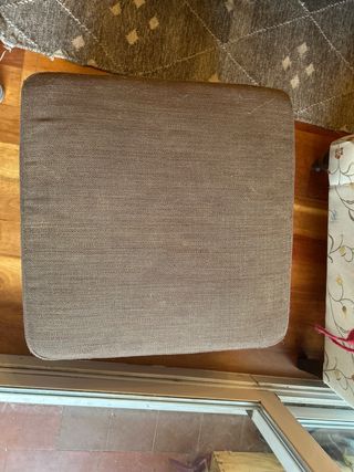 2 Puff Reposapiés IKEA Tela Marrón