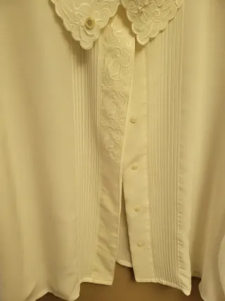 Camisa manga larga Nickols blanca cruda talla S