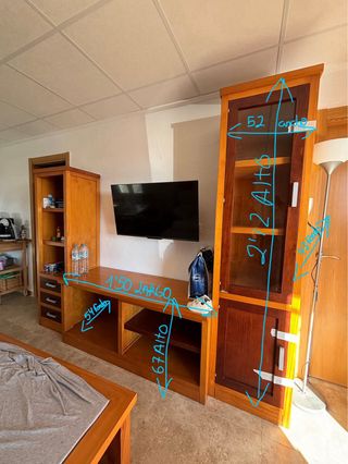 Conjunto Muebles Salón Madera