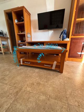 Conjunto Muebles Salón Madera