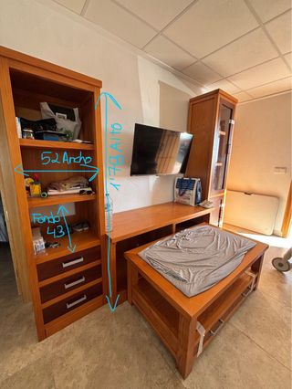 Conjunto Muebles Salón Madera