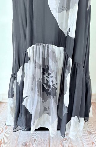 Abito lungo con stampa floreale