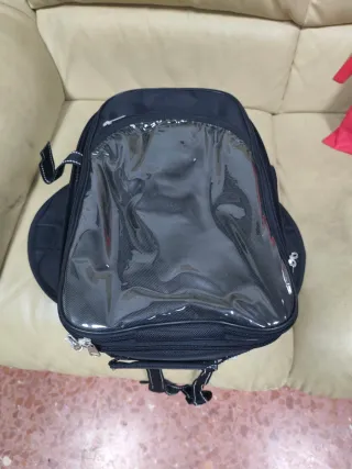 Mochila depósito moto negra