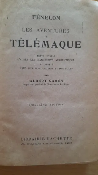 Libri vintage Hachette 1920 in francese