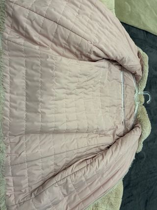 Chaquetón pelo sintético beige