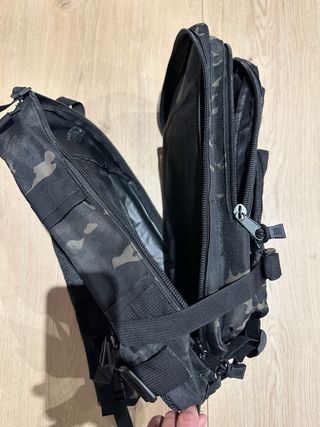 Mochila Táctica Camuflaje Negro 20Lt