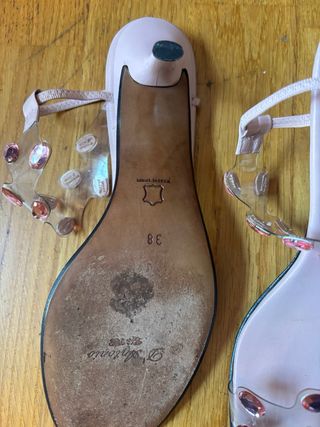 Sandalias D'Antonio transparentes rosas