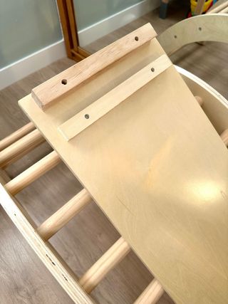 Arco balancín y rampa estilo Pikler madera