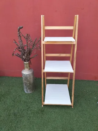 Estantería Decorativa Madera Blanca