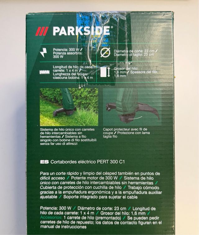 Cortabordes cortacesped Eléctrico Parkside 300W
