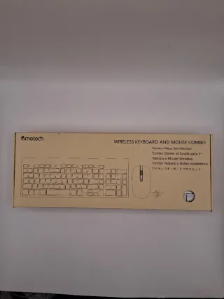 Teclado y Mouse Inalámbrico Cimetech Beige