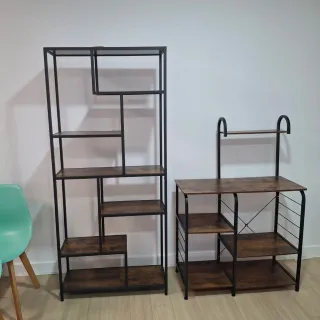 Estanterías Sklum Negra y Marrón