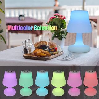 LAMPARA DE MESA LED RECARGABLE TACTIL  RGB