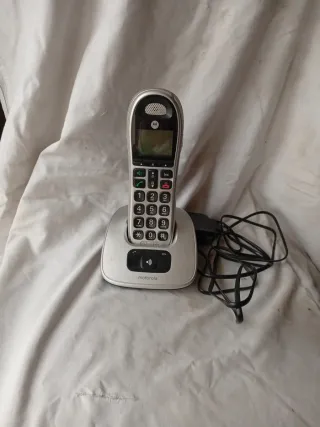 Teléfono Inalámbrico Motorola Plata y Negro