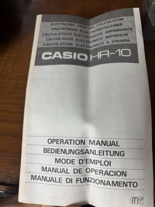 Calculadora Impresora Casio HR-10