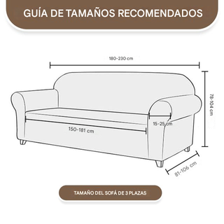 Funda sofá 3 plazas elástica gris