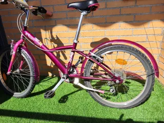Bicicleta Paseo Morada y Rosa Niña Btwin
