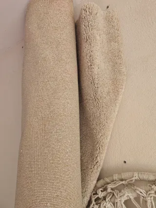 Alfombra beige de tela240 cm de Ikea