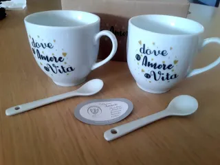 Set 2 tazzine con cucchiaino ETM