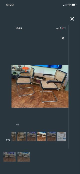 2 Sillas Estilo Cesca