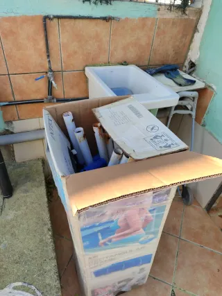 Piscina desmontable exterior Jardín