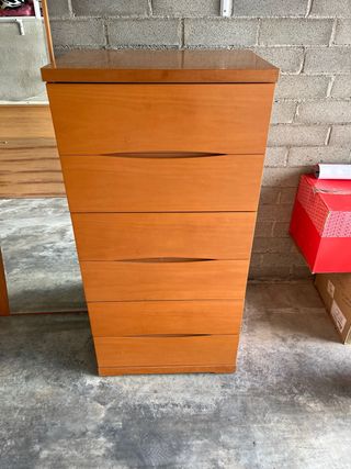 Cómoda 6 cajones madera