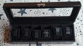 Estuche para relojes negro