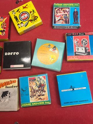 Lotto 13 Bobine Film 8mm Vintage - Disney, Warner